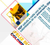 Banner Web Publicitario Aniversario Colombia  - 2013 - Banner Web Publicitario por el aniversario 204-Colombia REP ENERGY PERU