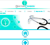 Web Doctor Condori - Mapa del Sitio   - 2014 - Diseño web del Mapa del sitio de DoctorCondori.com