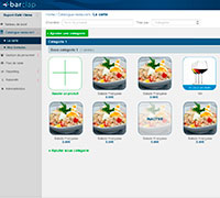 Interfaz web de administración de la app Barclap - 2016 - Diseño de la pagina administradora de la aplicación Barclap. En esta interfaz se puede configurar los platos y el menu que se mostrarán en la aplicación para iPad.