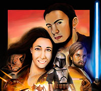 Star Wars Episodio III - Ilustracion digital Star Wars Episodio III - Ilustracion digital